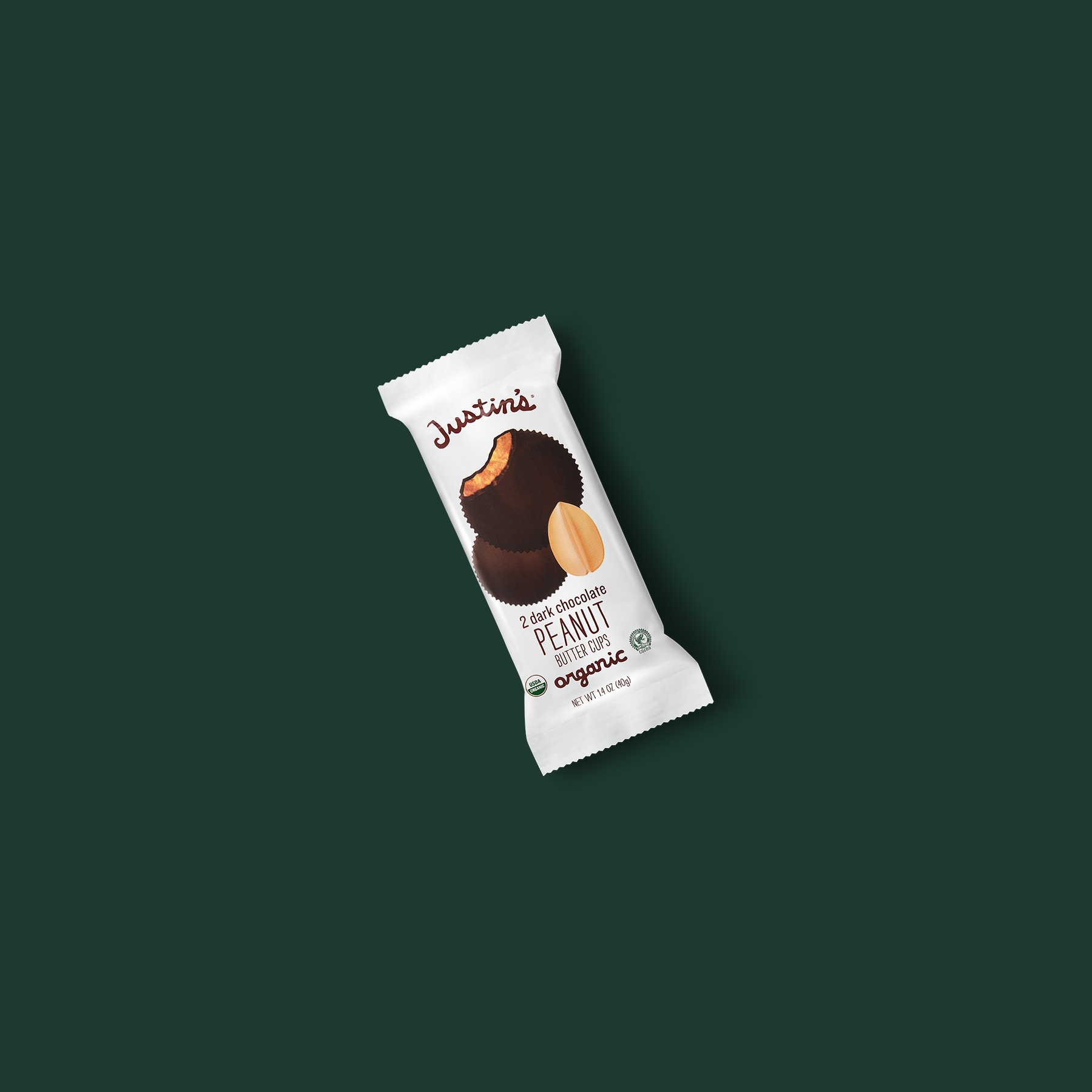 Justin's® Dark Chocolate Peanut Butter Cups: Starbucks Coffee Company