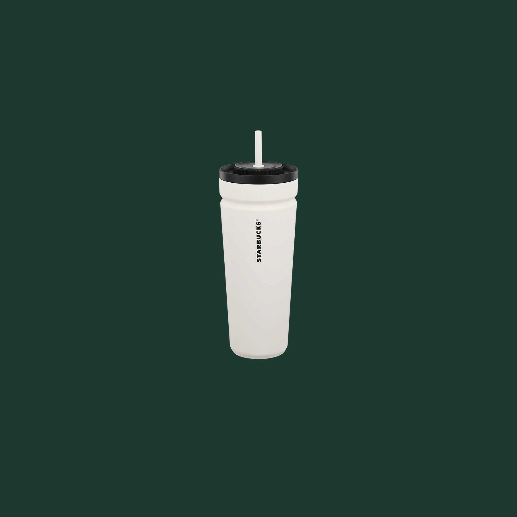 White Soft-Touch Stainless-Steel Vacuum Cold Cup – 24 fl oz
